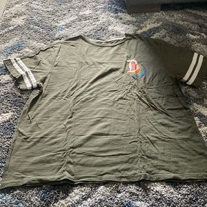 Disney Disneyland Vintage Olive Tee